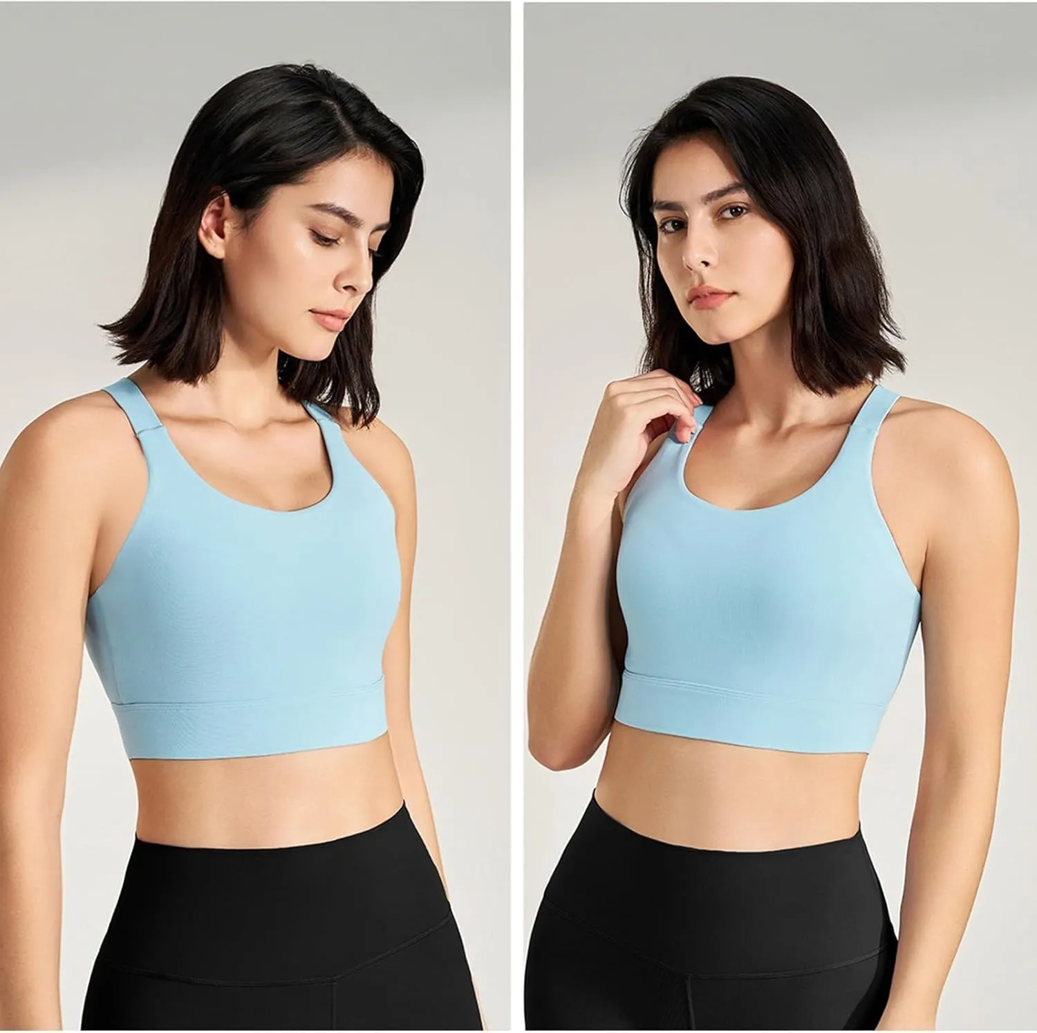 Sports Bras for Women Crisscross Back High Support Bralette Stretch Comfort Quick Dry Workout Yoga Gym Fitness Bras