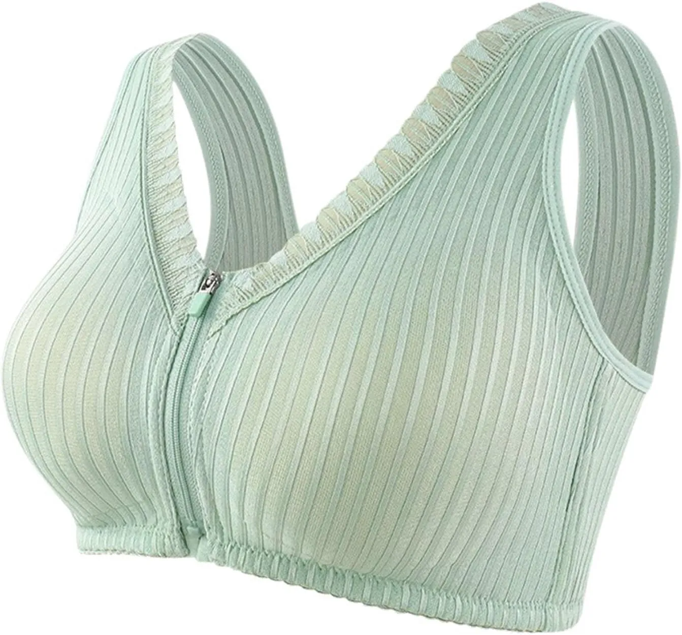 Sports Bras for Women Front Zip Lift Comfort Gym Yoga Tank Top Bra Lightweight Breathable Support Fitness Workout Bra