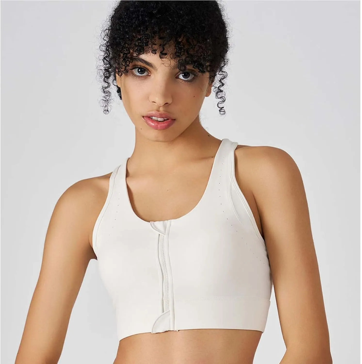 Sports Bras for Women Front Zipper High Support Breathable Bralette Stretch Quick Dry Workout Gym Fitness Yoga Bras