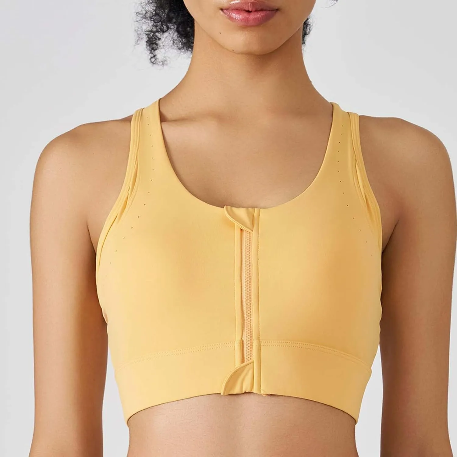 Sports Bras for Women Front Zipper High Support Breathable Bralette Stretch Quick Dry Workout Gym Fitness Yoga Bras
