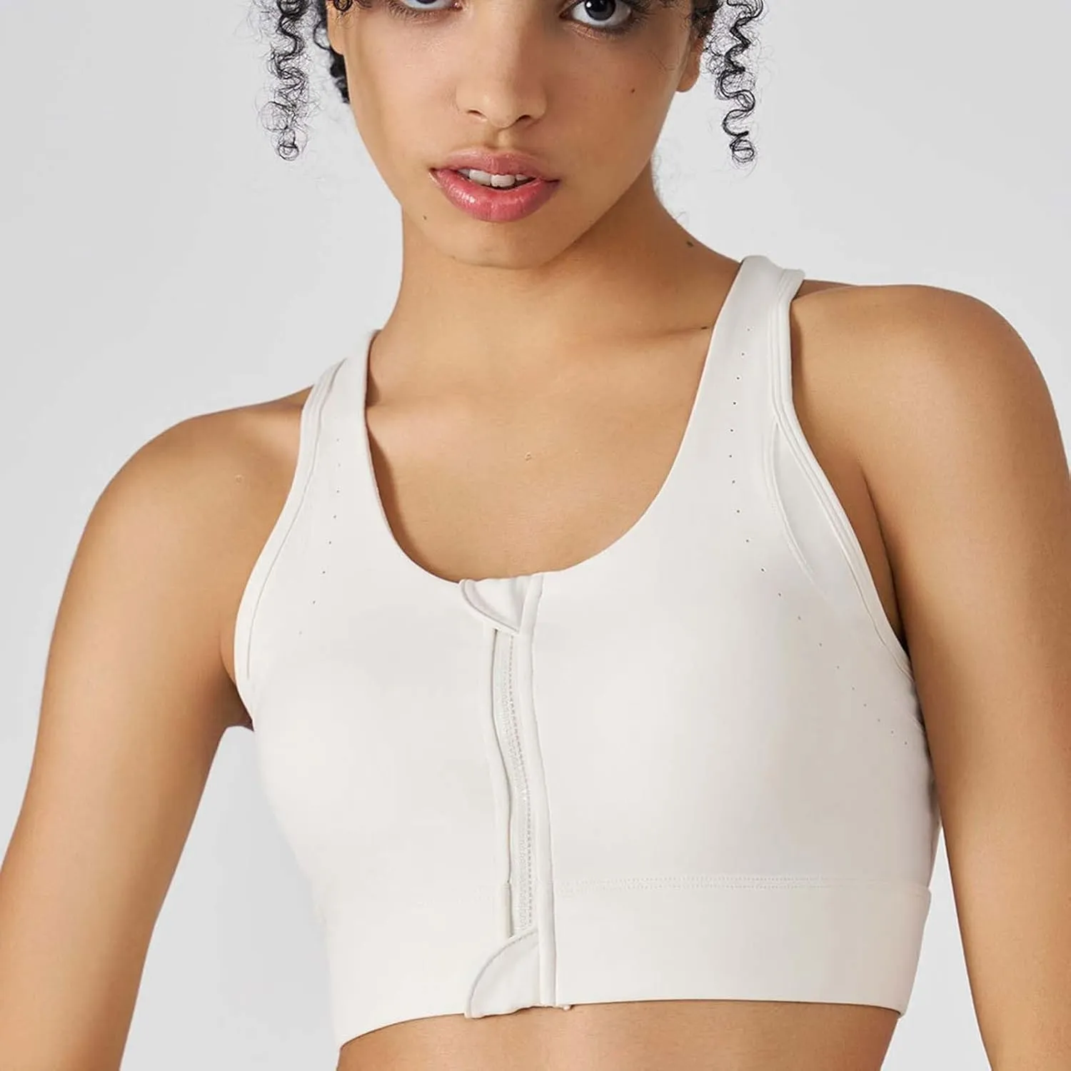 Sports Bras for Women Front Zipper High Support Breathable Bralette Stretch Quick Dry Workout Gym Fitness Yoga Bras