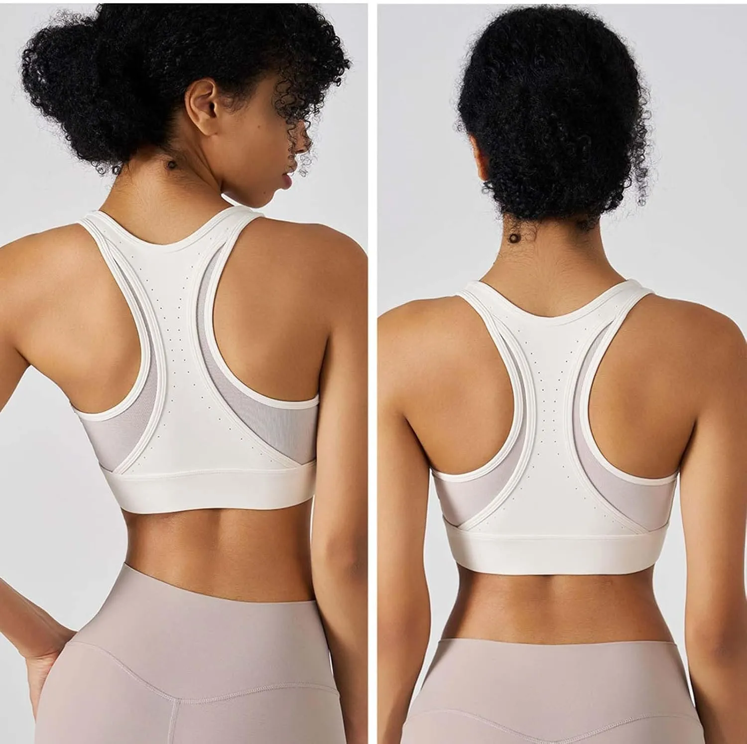 Sports Bras for Women Front Zipper High Support Breathable Bralette Stretch Quick Dry Workout Gym Fitness Yoga Bras