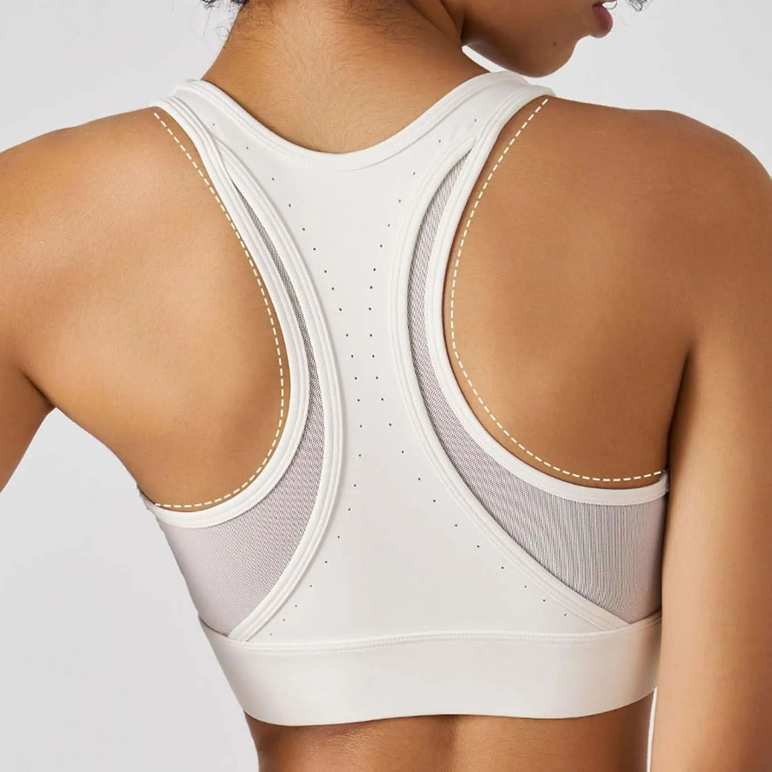 Sports Bras for Women Front Zipper High Support Breathable Bralette Stretch Quick Dry Workout Gym Fitness Yoga Bras