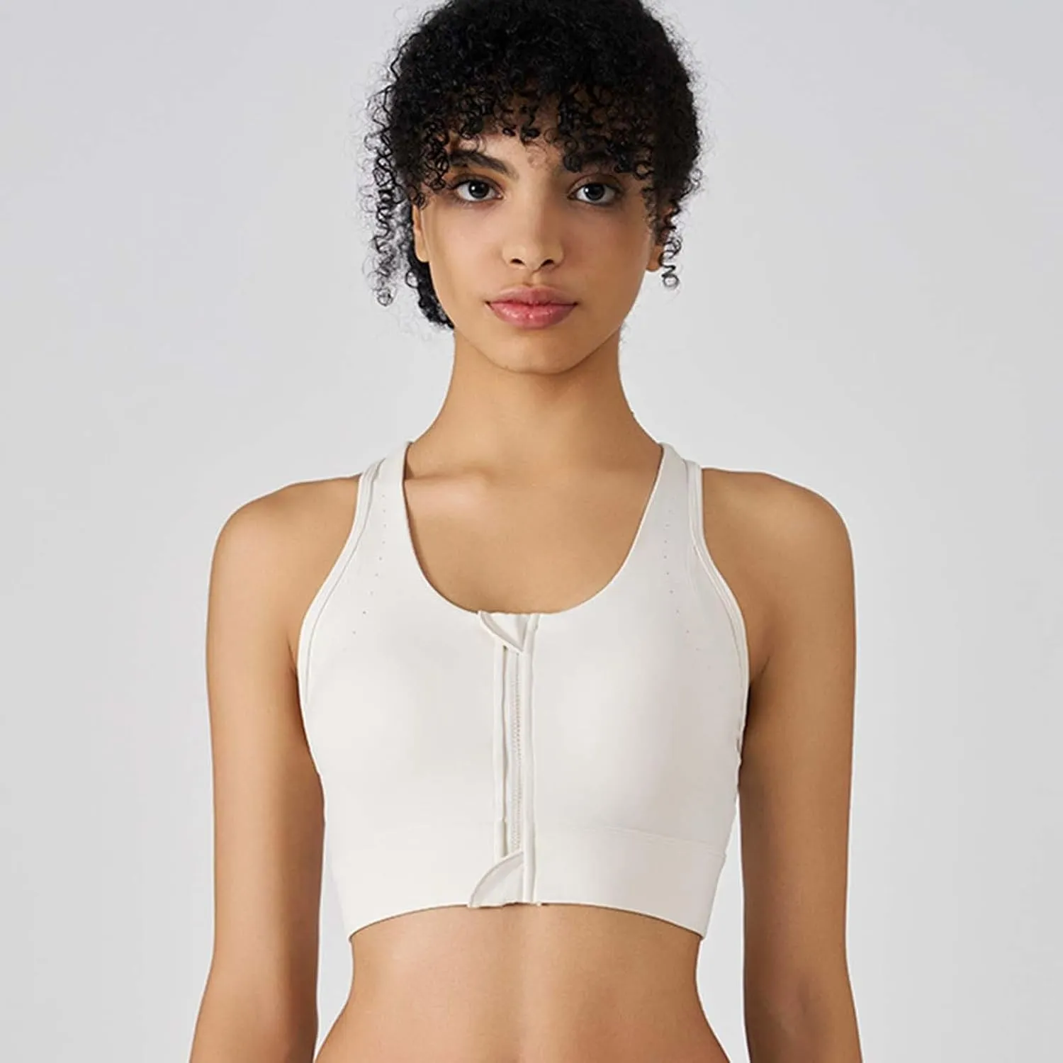 Sports Bras for Women Front Zipper High Support Breathable Bralette Stretch Quick Dry Workout Gym Fitness Yoga Bras