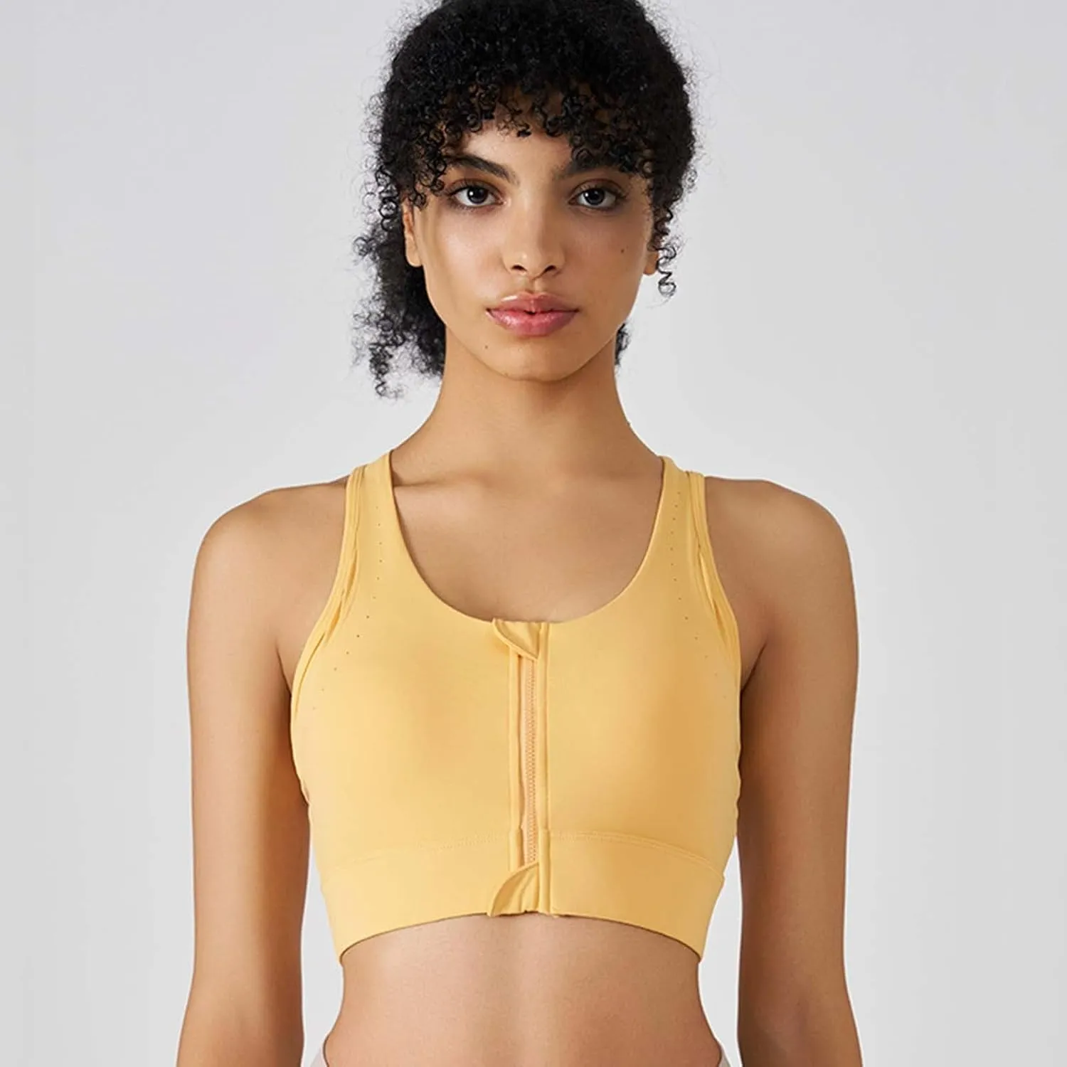 Sports Bras for Women Front Zipper High Support Breathable Bralette Stretch Quick Dry Workout Gym Fitness Yoga Bras