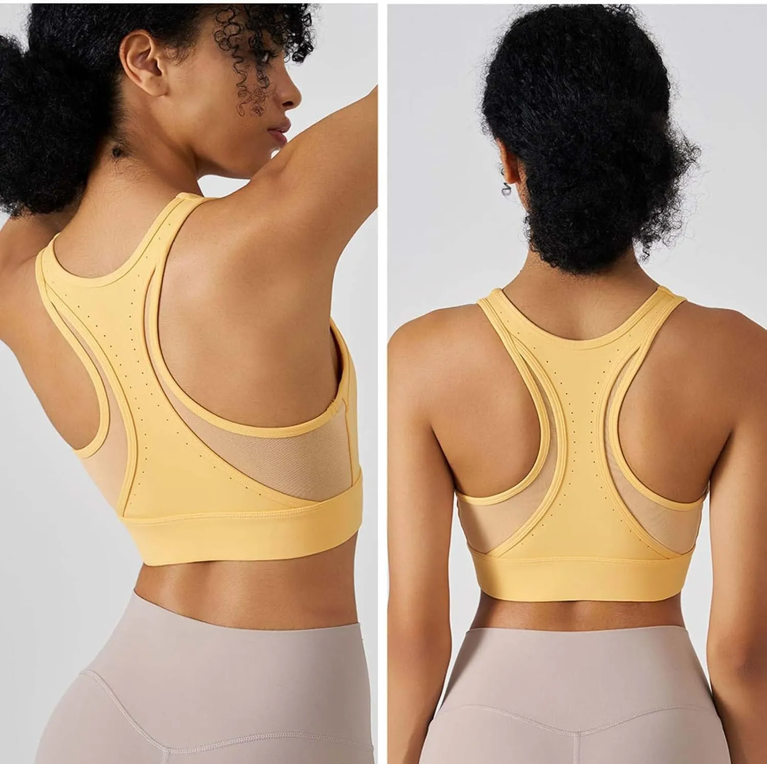 Sports Bras for Women Front Zipper High Support Breathable Bralette Stretch Quick Dry Workout Gym Fitness Yoga Bras
