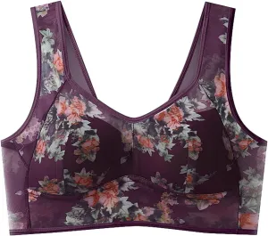 Sports Bras for Women Wireless Solid Color Underwear Adjustable Breathable Comfort Support Padded Strappy Sports