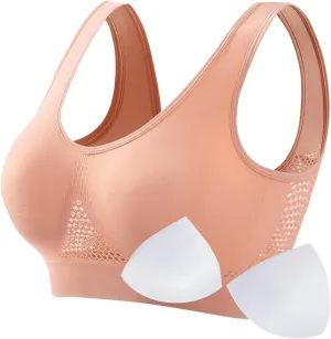 Sports Bras Women High Support Full Coverage Anti Sagging Bra Plus Size Wireless Comfort Yoga Gym Lift up Air Bralette