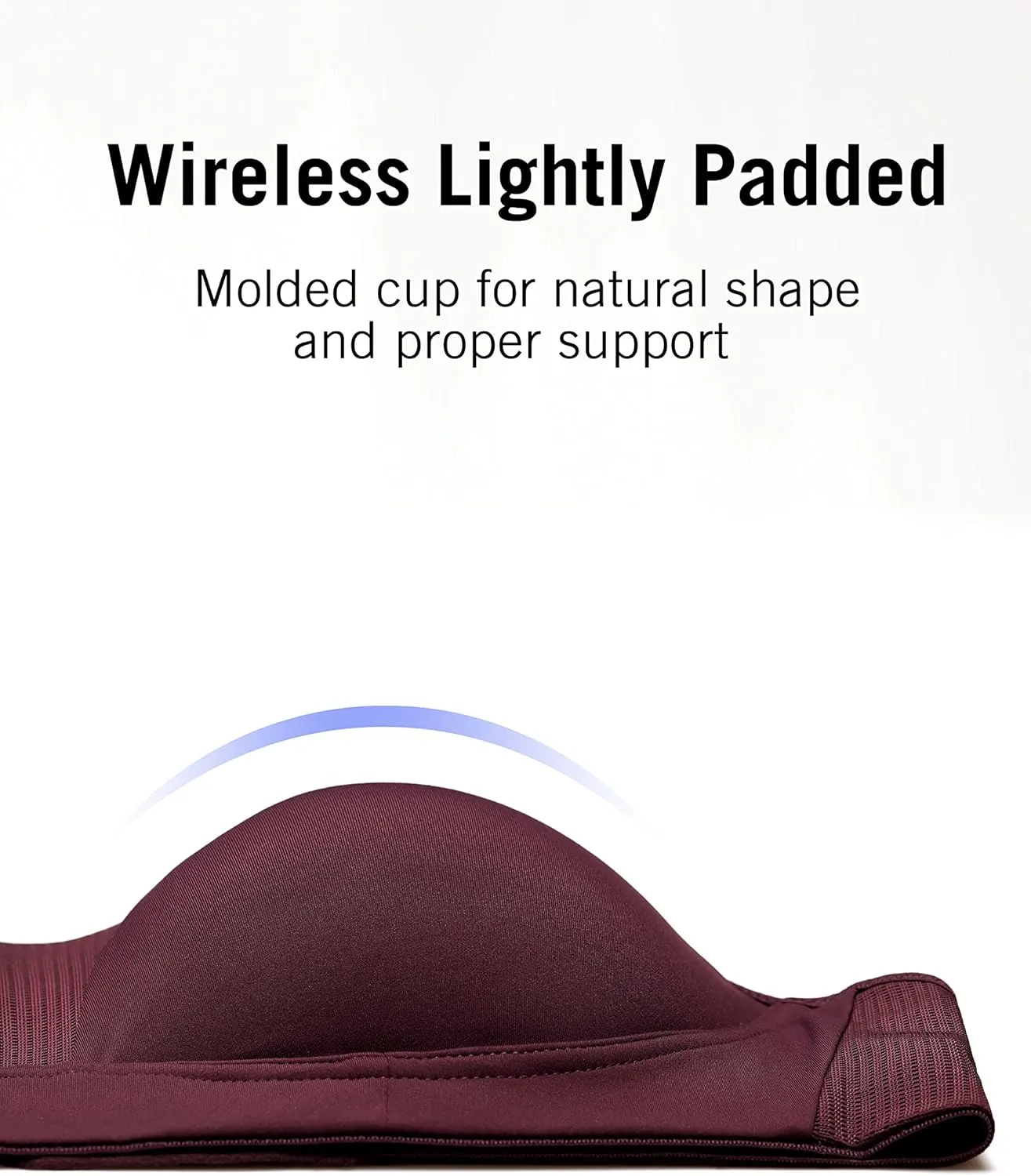 SYROKAN High Impact Sports Bras for Women High Support Front Mesh Panel Running Padded Wireless Bra