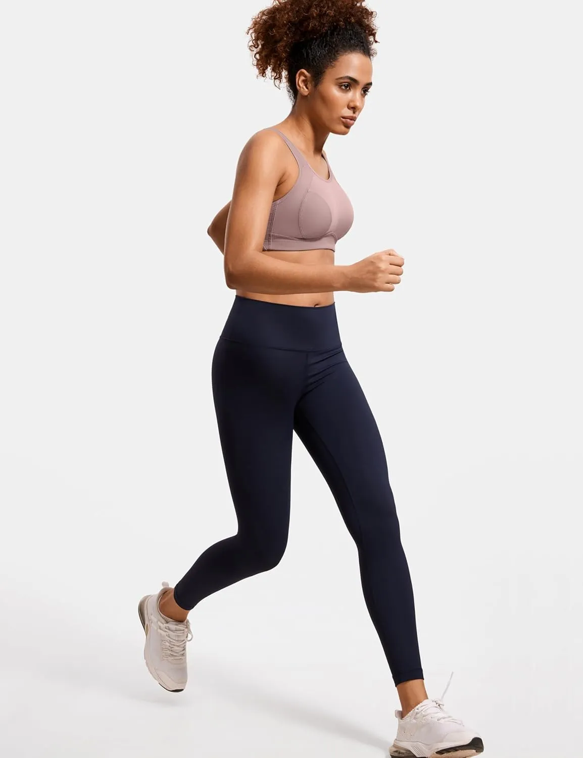 SYROKAN Plus Size Sports Bras for Women High Support Full Coverage High Neck No Padded Wireless Bra