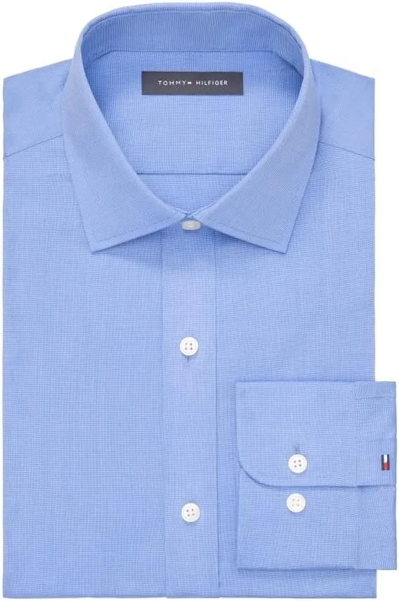 Tommy Hilfiger Men's Dress Shirt Regular Fit Essentials