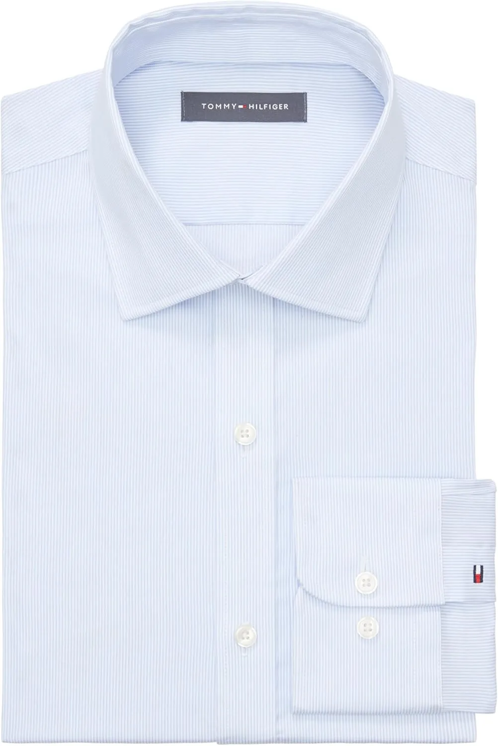 Tommy Hilfiger Men's Dress Shirt Regular Fit Essentials
