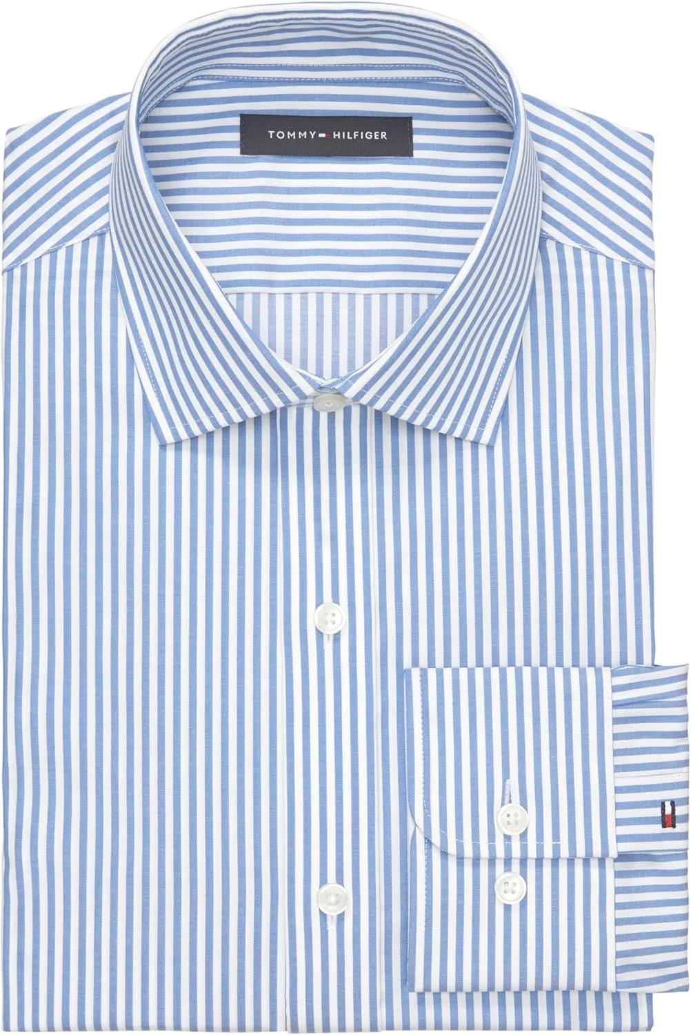 Tommy Hilfiger Men's Dress Shirt Regular Fit Essentials