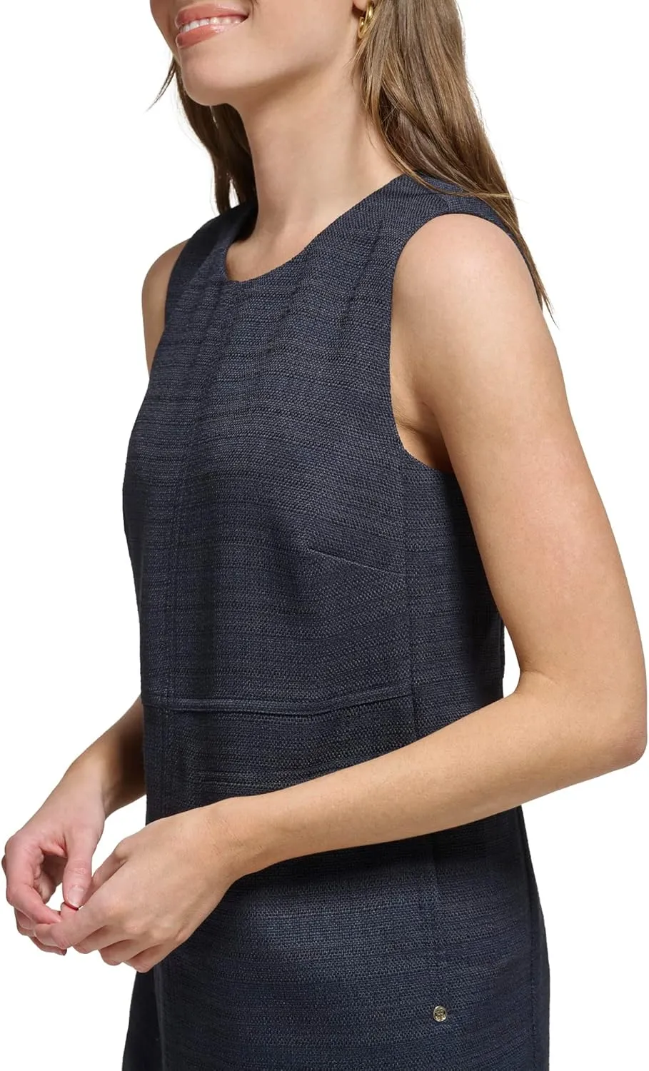Tommy Hilfiger Women's Hopsack Weave A-line Dress