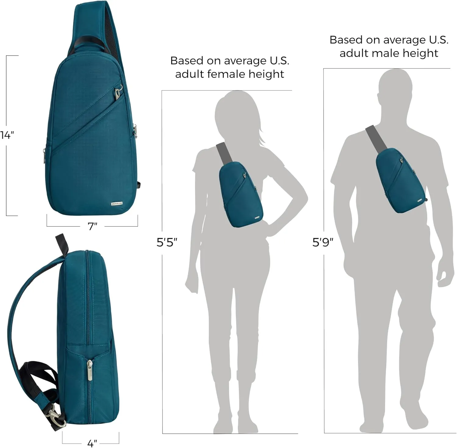 Travelon Anti-Theft Classic Sling Bag