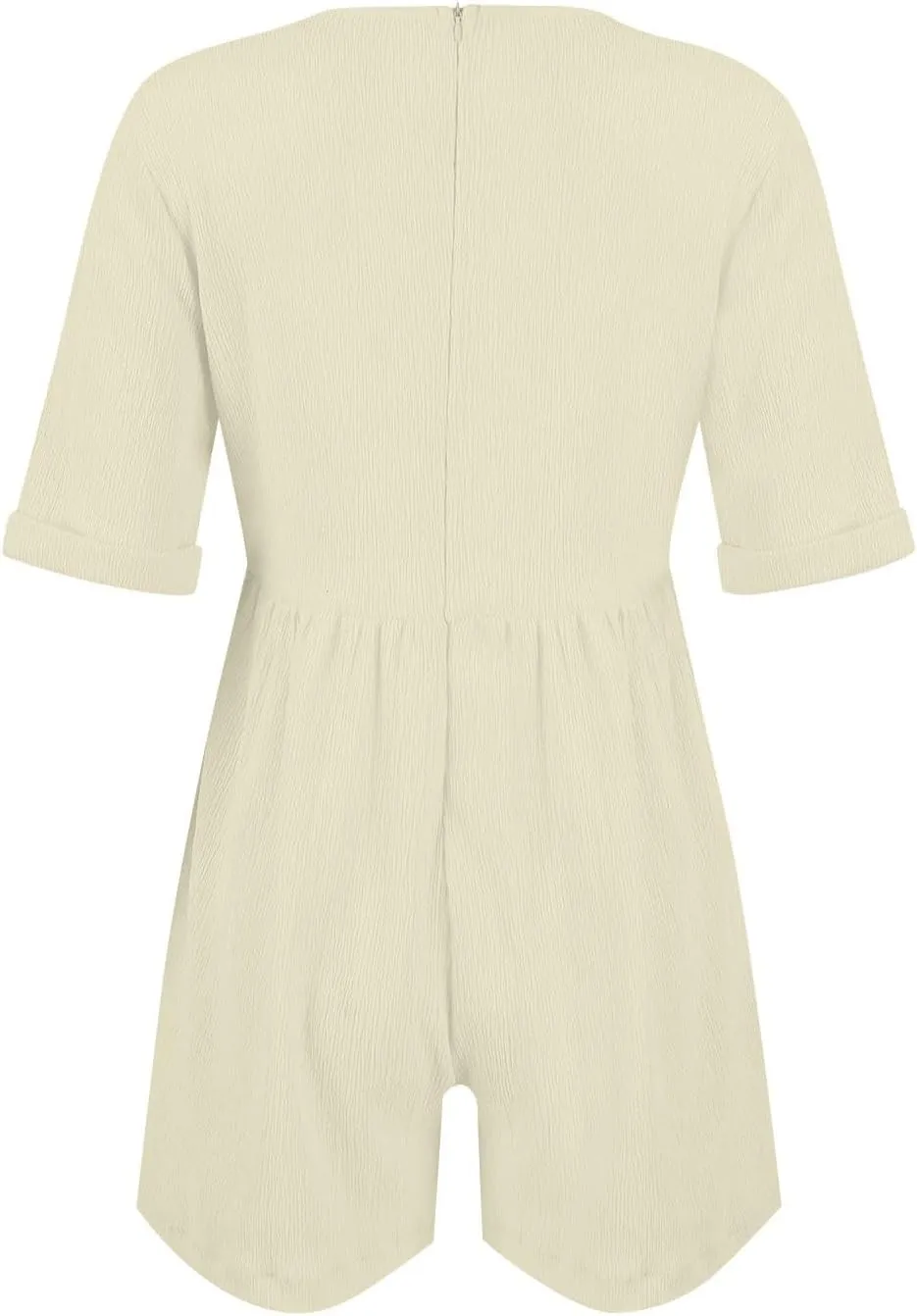 Tshirt Rompers for Women Baggy Short Sleeve Romper Onesie Jumpers Comfy Linen Beach Travel Vacation Shorts Jumpsuit