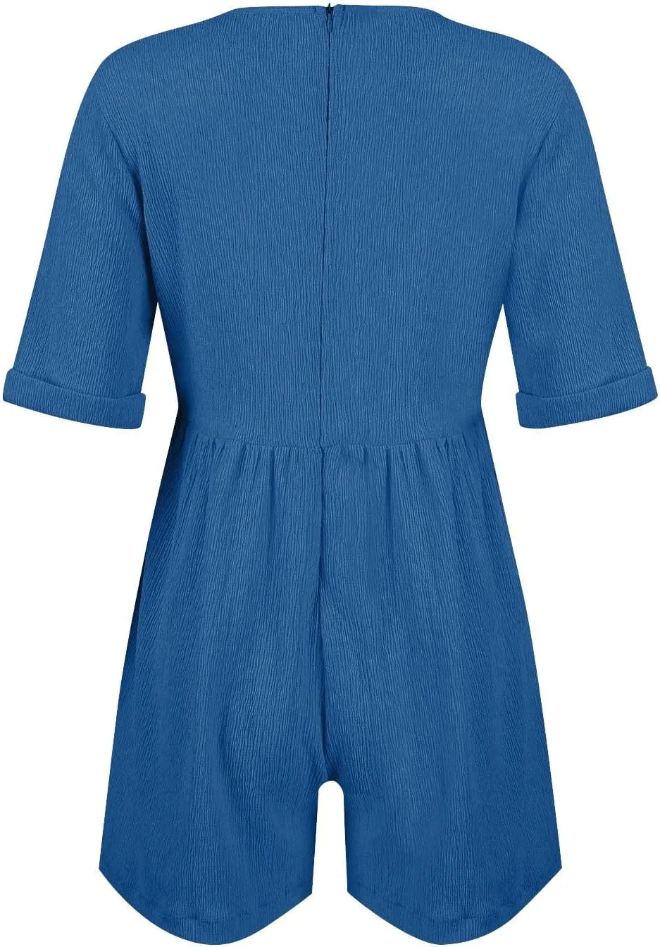 Tshirt Rompers for Women Baggy Short Sleeve Romper Onesie Jumpers Comfy Linen Beach Travel Vacation Shorts Jumpsuit