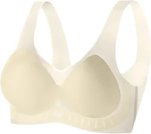 Wireless Bras for Women Comfortable Soft Seamless Full Coverage T-Shirt Bralettes Lightweight Breathable Everyday Bra