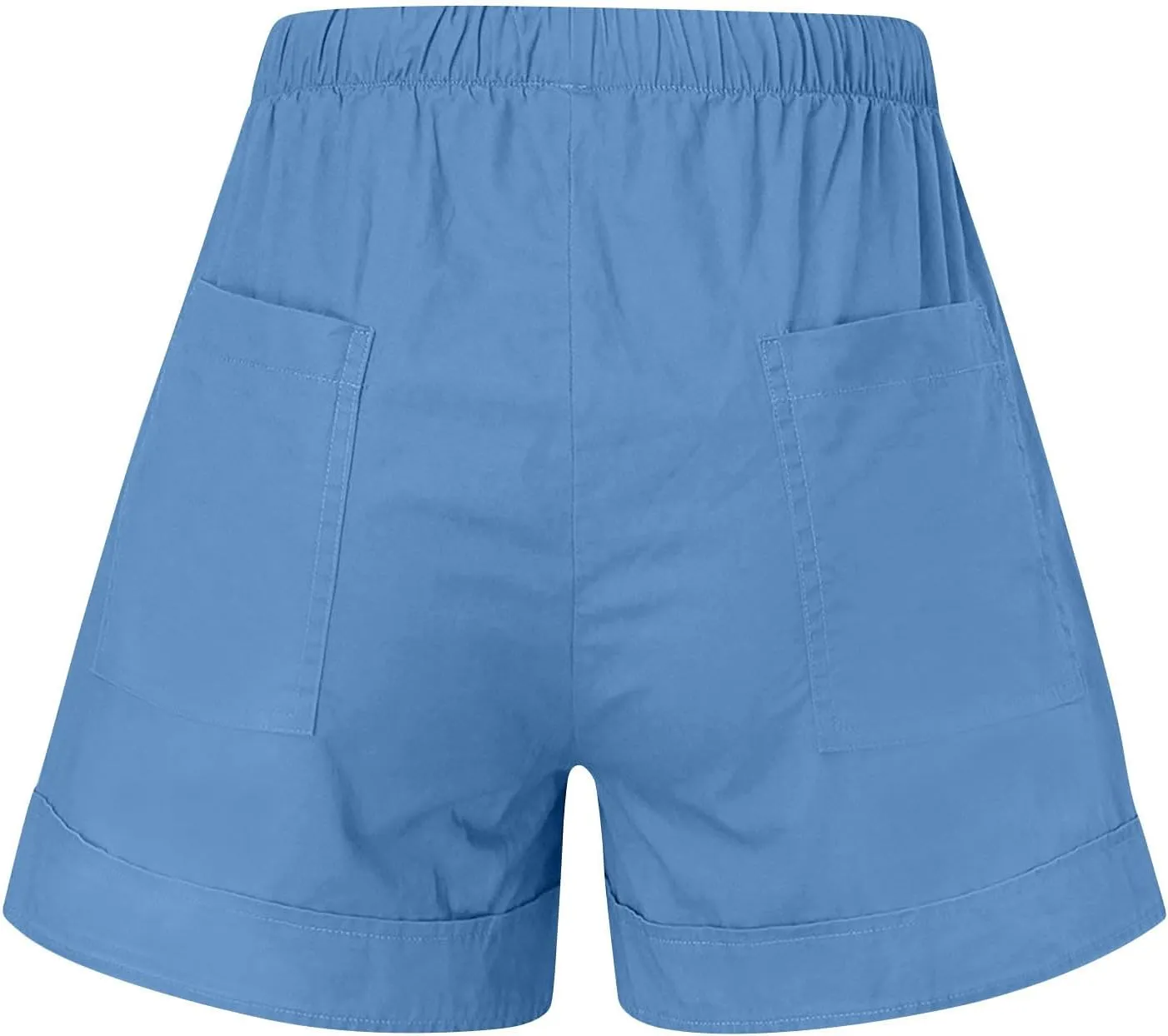 Women Casual Shorts with Pocket Drawstring High Waist Plus Size Short Pants Beach Vacation Trendy 2025 Summer Clothes