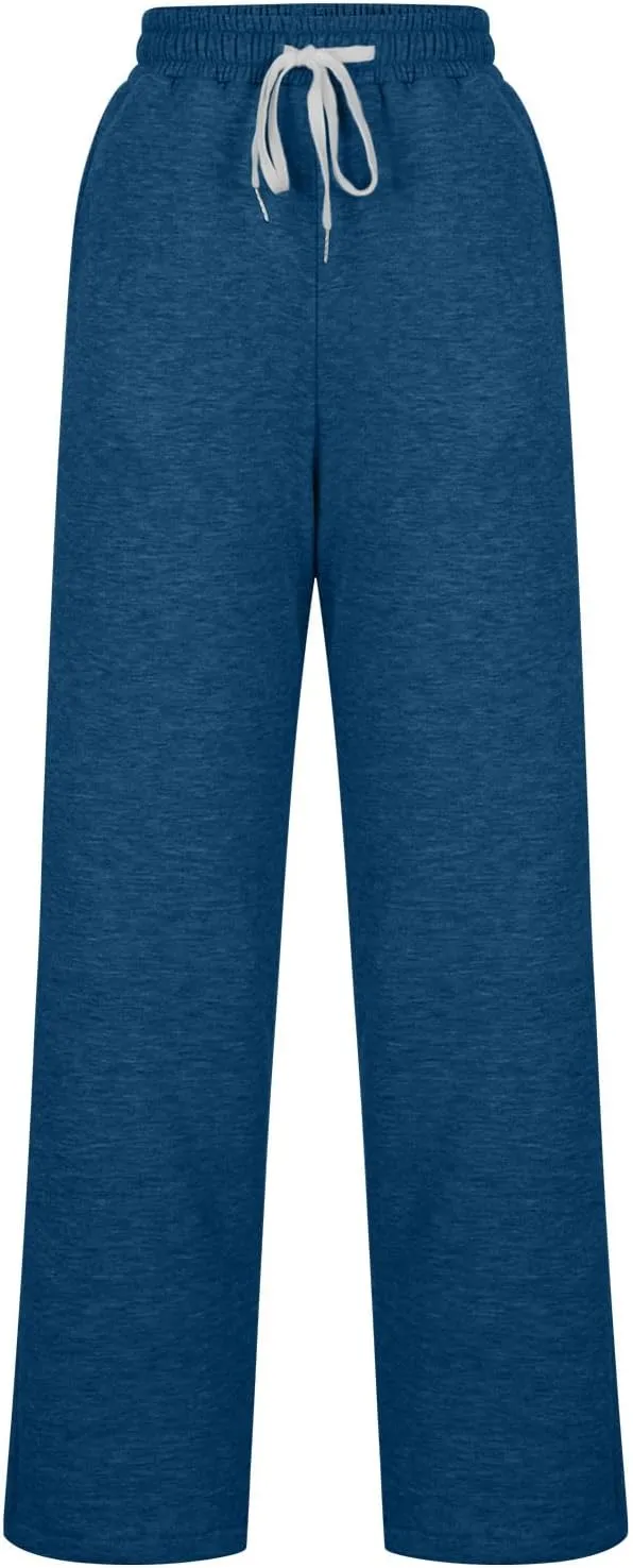 Women Fleece Lined Joggers Warm Sherpa Sweatpants High Waisted Winter Trousers Cozy Hiking Pants Thermal Lounge Pants