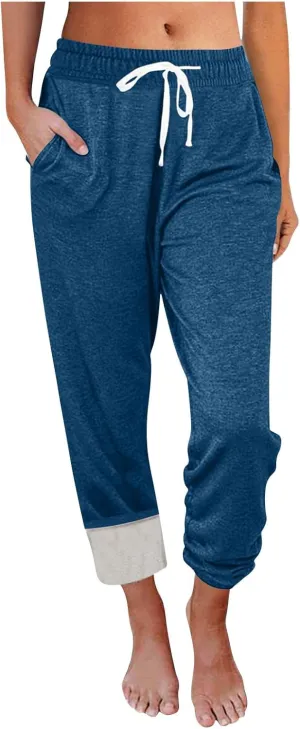 Women Fleece Lined Joggers Warm Sherpa Sweatpants High Waisted Winter Trousers Cozy Hiking Pants Thermal Lounge Pants