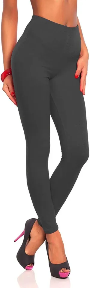 Women Soft Leggings High Waist Full Length Quick-Drying Tummy Control Smooth Soft Fitting Yoga Workout Pants