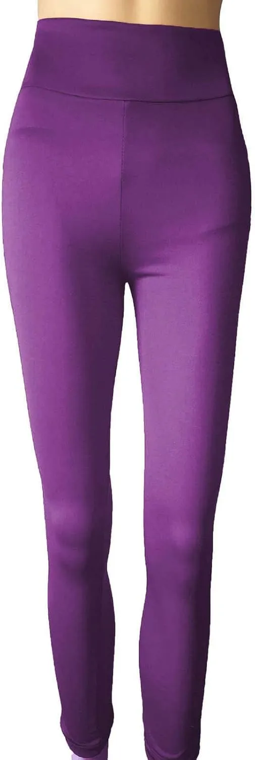 Women Soft Leggings High Waist Full Length Quick-Drying Tummy Control Smooth Soft Fitting Yoga Workout Pants