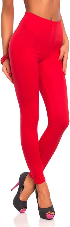 Women Soft Leggings High Waist Full Length Quick-Drying Tummy Control Smooth Soft Fitting Yoga Workout Pants