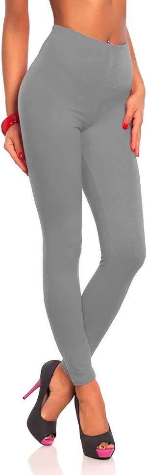 Women Soft Leggings High Waist Full Length Quick-Drying Tummy Control Smooth Soft Fitting Yoga Workout Pants