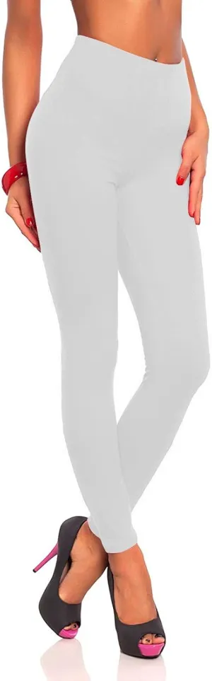 Women Soft Leggings High Waist Full Length Quick-Drying Tummy Control Smooth Soft Fitting Yoga Workout Pants