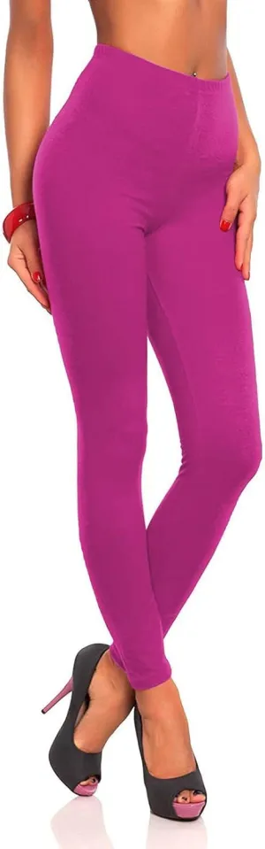Women Soft Leggings High Waist Full Length Quick-Drying Tummy Control Smooth Soft Fitting Yoga Workout Pants