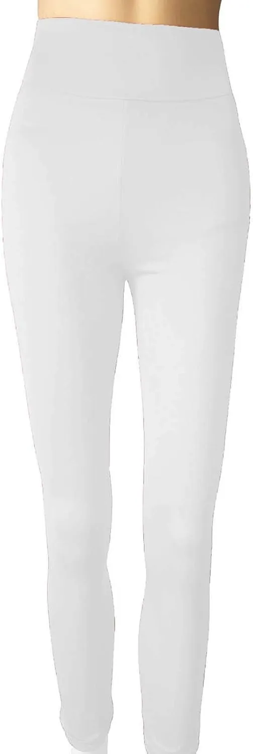 Women Soft Leggings High Waist Full Length Quick-Drying Tummy Control Smooth Soft Fitting Yoga Workout Pants