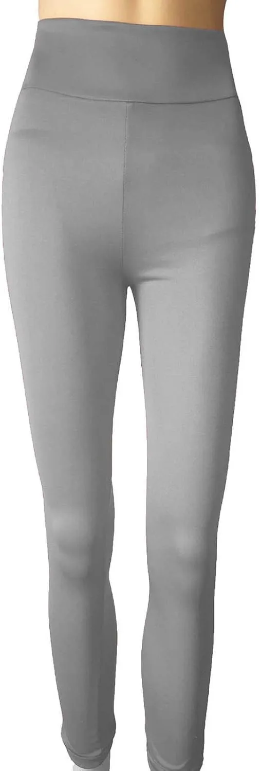 Women Soft Leggings High Waist Full Length Quick-Drying Tummy Control Smooth Soft Fitting Yoga Workout Pants