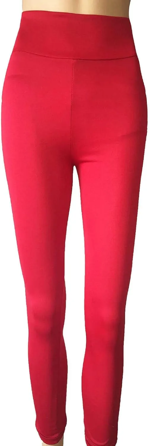 Women Soft Leggings High Waist Full Length Quick-Drying Tummy Control Smooth Soft Fitting Yoga Workout Pants