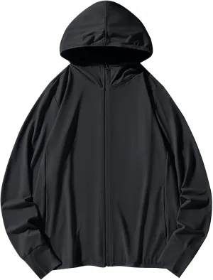 Women UPF 50  UV Sun Protection Jacket Soft Smooth Fast Dry Running Shirts Rash Guard Shirt Hooded with Pockets