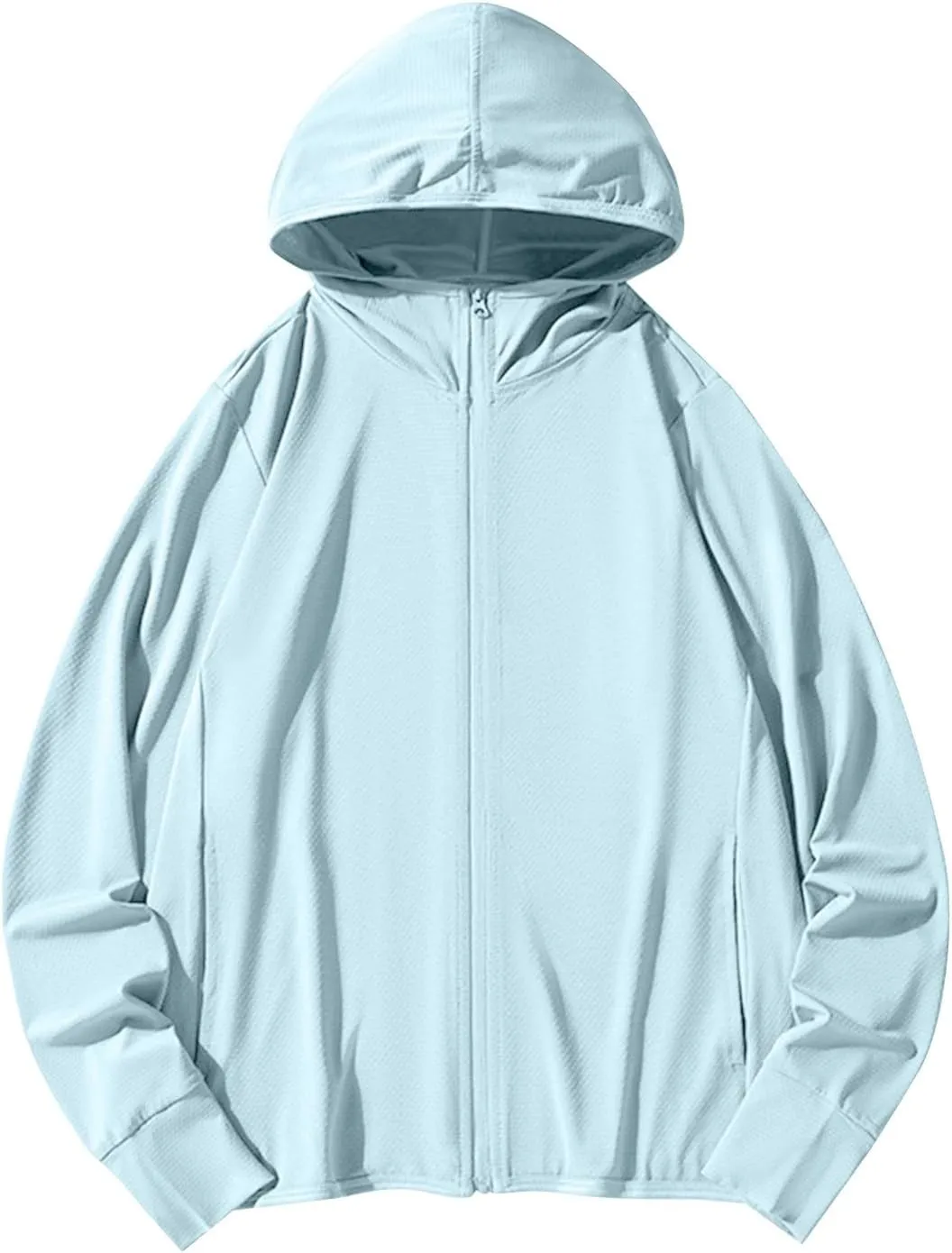 Women UPF 50  UV Sun Protection Jacket Soft Smooth Fast Dry Running Shirts Rash Guard Shirt Hooded with Pockets