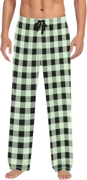 Women's Buffalo Plaid Pajama Pants Elastic Waistband Pajamas Pants Comfy Plus Size Fleece Lined Leggings Women 2024
