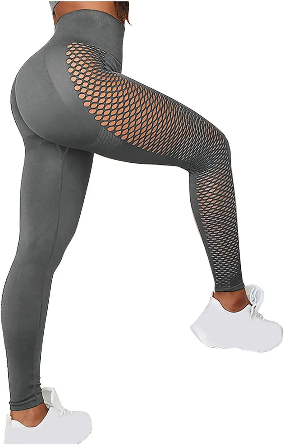 Womens Butt Lift Leggings Workout Yoga Pants Ruched Booty High Waist Seamless Leggings Elastic Compression Tights