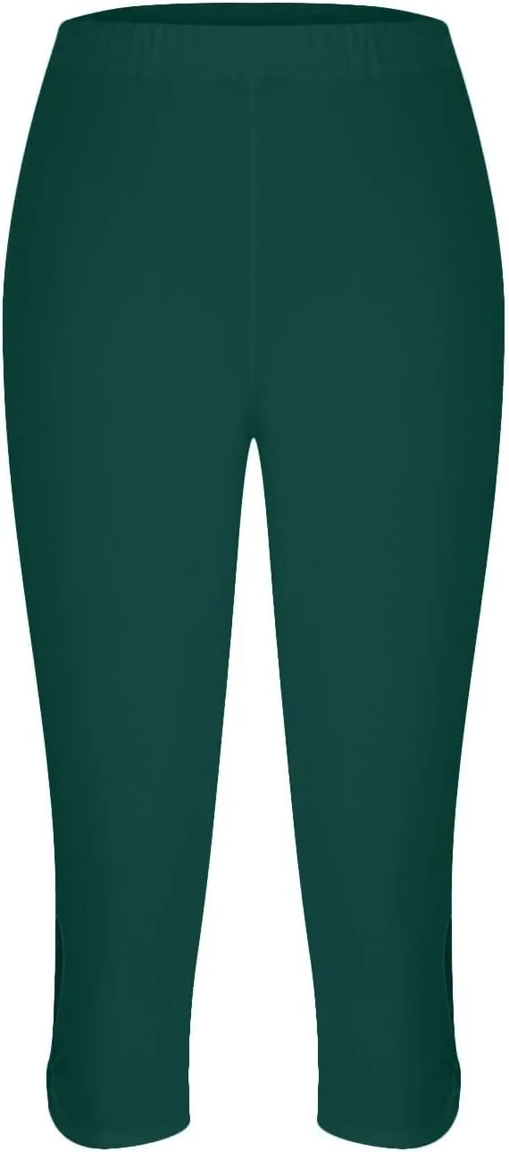 Womens Casual Cropped Leggings Seamless Smooth Stretchy Yoga Pants High Waisted Butt Lifting Tights Beach Sweatpants