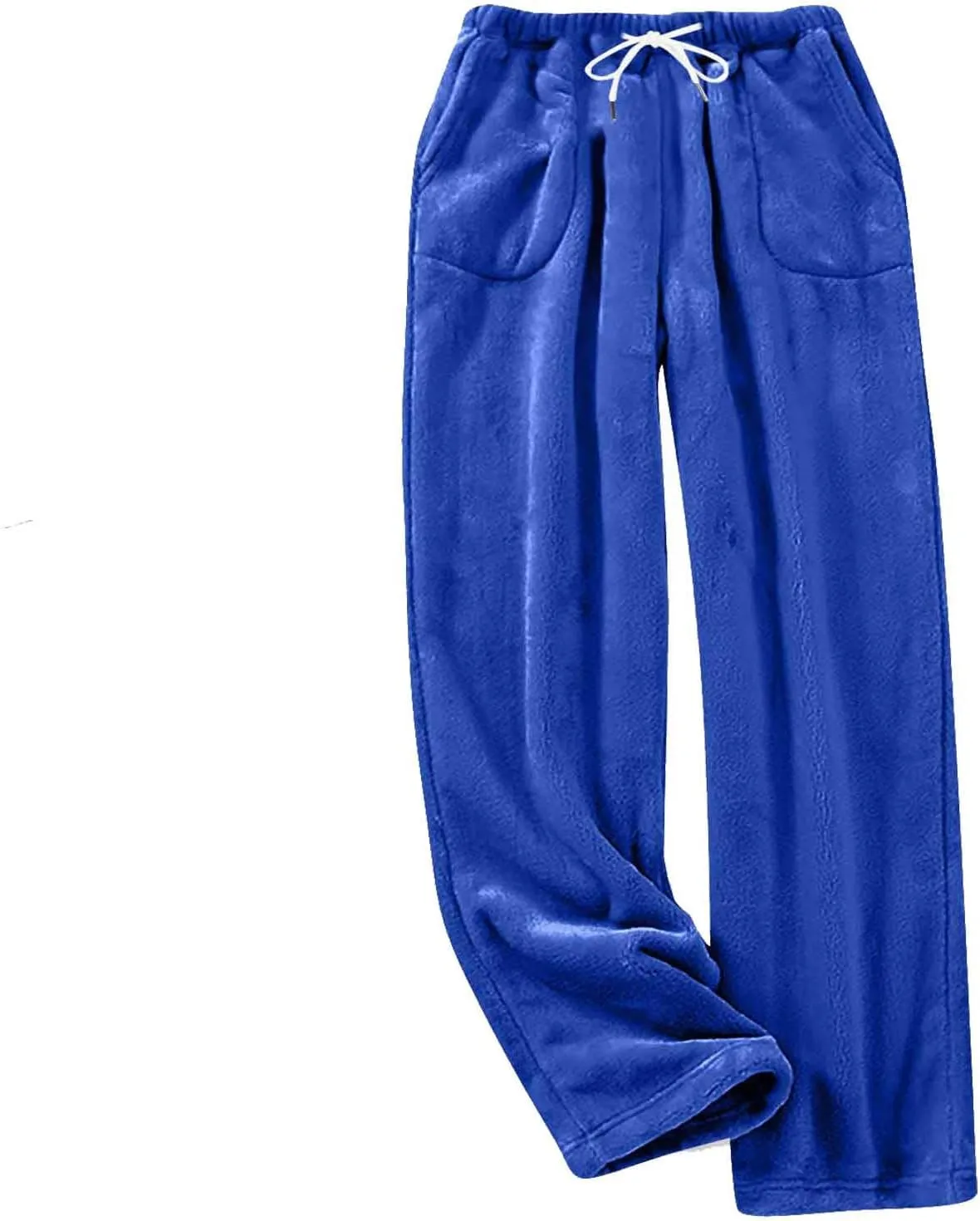 Women's Coral Fleece Pajama Pants Winter Pj Bottoms Comfy Warm Lounge Long Pants Sleepwear Velvet Home Pants