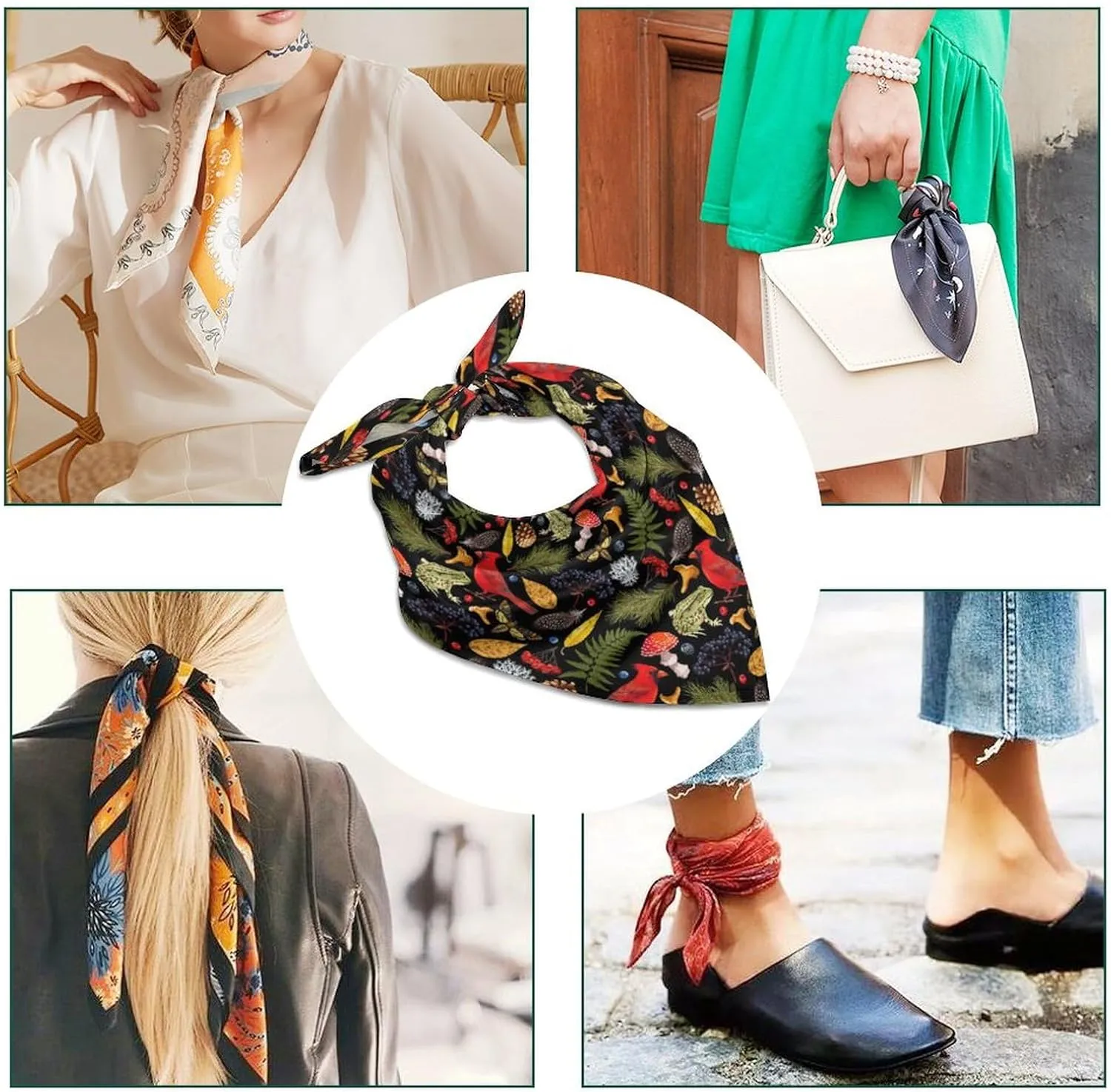 Women's Fashion Classic Silk Kerchief Scarf