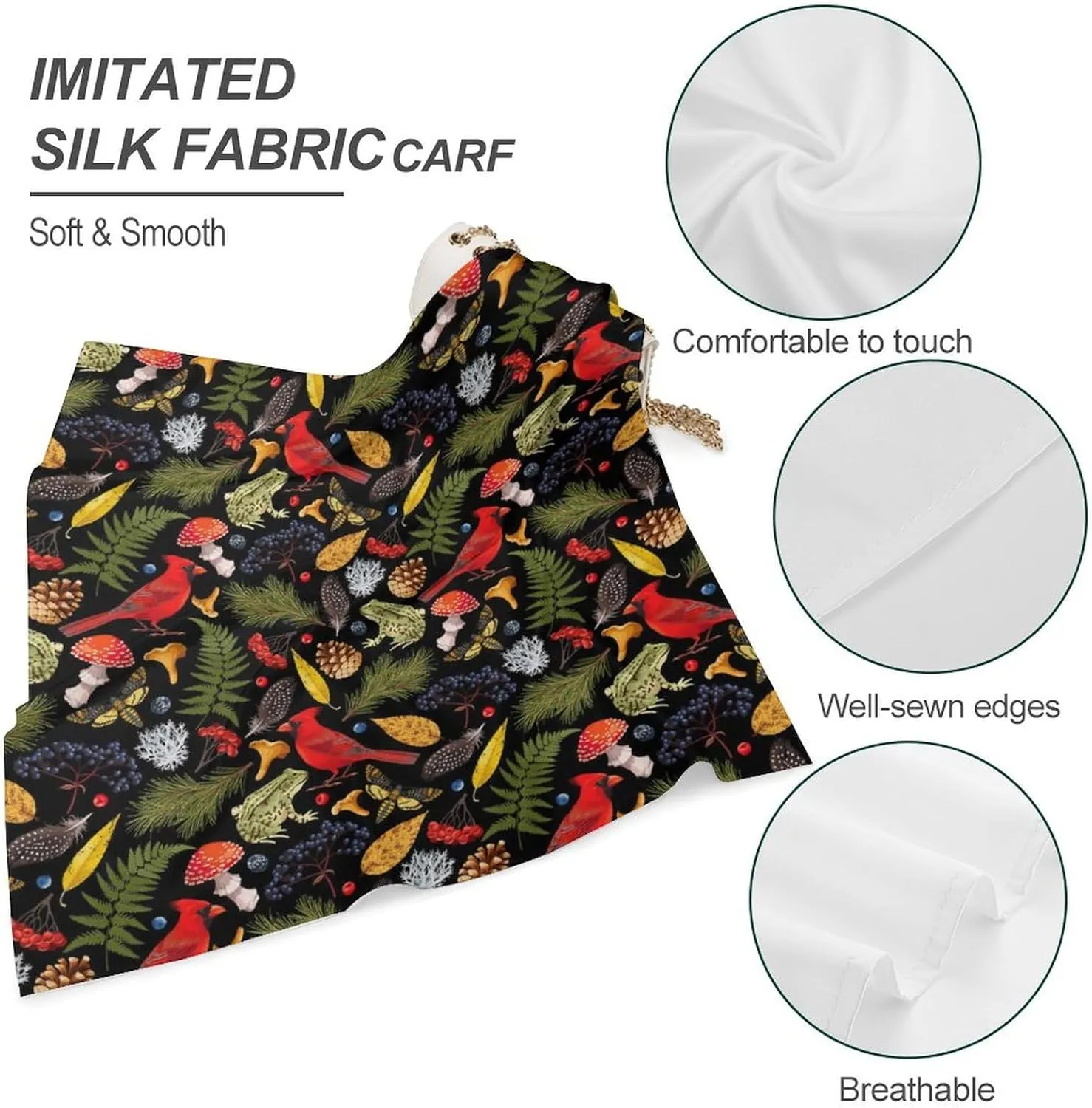 Women's Fashion Classic Silk Kerchief Scarf