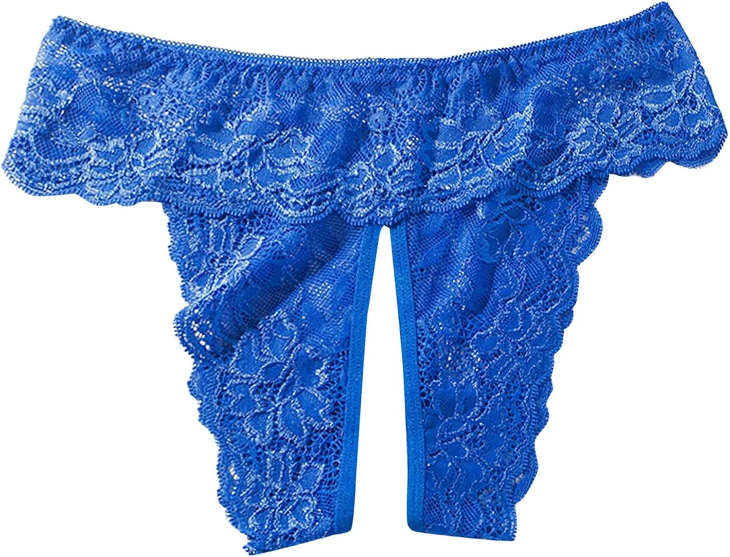 Women's High Waisted Thong Underwears Lightweight Soft Cotton Lace Invisible Panties