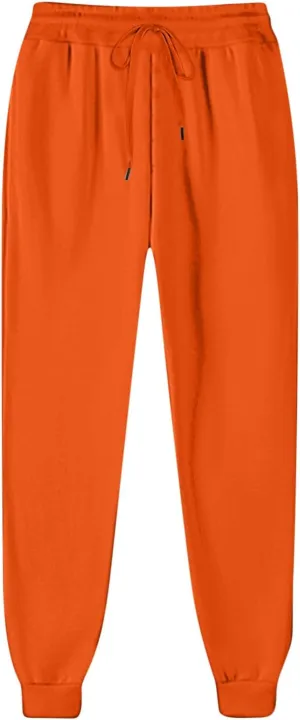 Women's Joggers Fleece Lined Sweatpants Warm Winter Pants High Waisted Casual Pants Comfy Lounge Pants with Pockets