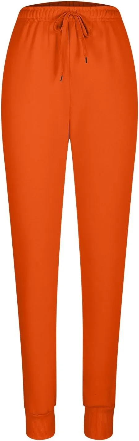 Women's Joggers Fleece Lined Sweatpants Warm Winter Pants High Waisted Casual Pants Comfy Lounge Pants with Pockets
