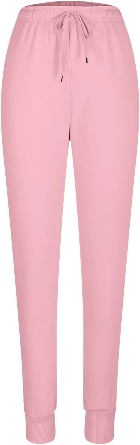 Women's Joggers Fleece Lined Sweatpants Warm Winter Pants High Waisted Casual Pants Comfy Lounge Pants with Pockets