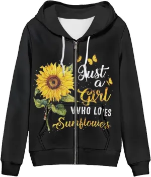 Women's Long Sleeve Hoodie with Smooth Zipper Casual Sweatshirt Y2K Hooded Cardigan Size XS-5XL