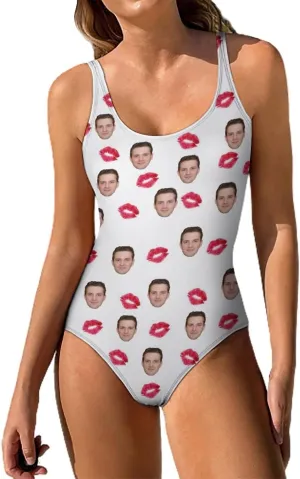 Women's Low Back One Piece Swimsuit Leopard Pattern Thong Swimwear Bathing Suits for Women