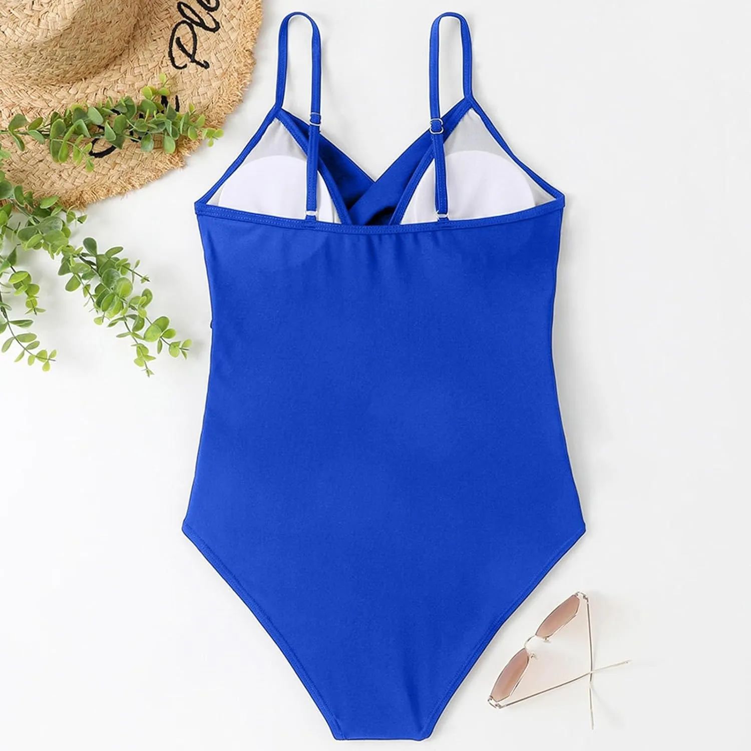 Womens One Piece Swimsuits Sleeveless Tummy Control Thong Bathing Suit Fashion Full Coverage Slim Fit Holidays Swimwear