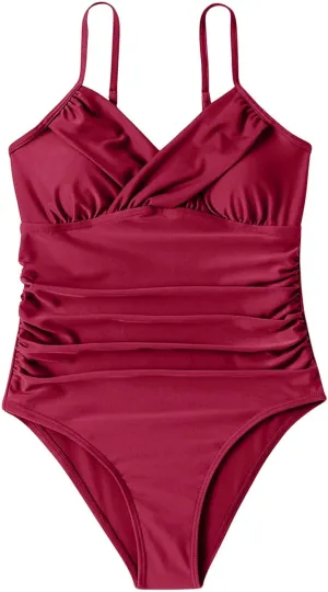 Womens One Piece Swimsuits Sleeveless Tummy Control Thong Bathing Suit Fashion Full Coverage Slim Fit Holidays Swimwear